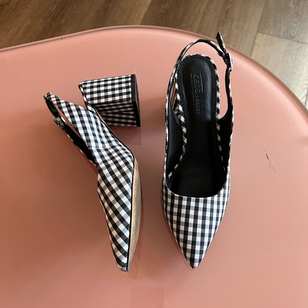 ASOS Vintage Gingham Mule